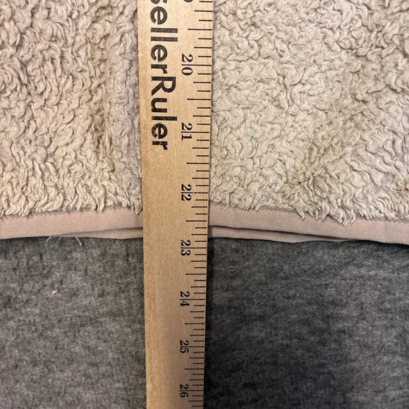 Patagonia Fuzzy Fleece Pullover Women XS Petite Sand Color 1/4 Zip Gorpcore Hike - Picture 6 of 7